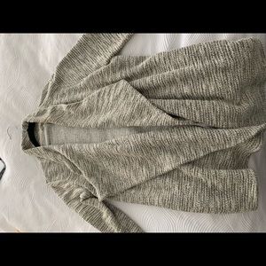 Soft Joie Black, White & Gold Cotton Cardigan